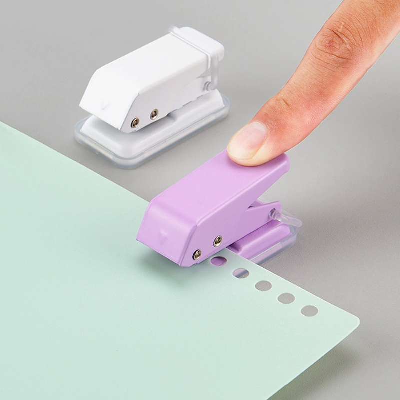 Office Supply Office Stationery Items - Mini Kawaii 1-Hole Paper Punch Portable