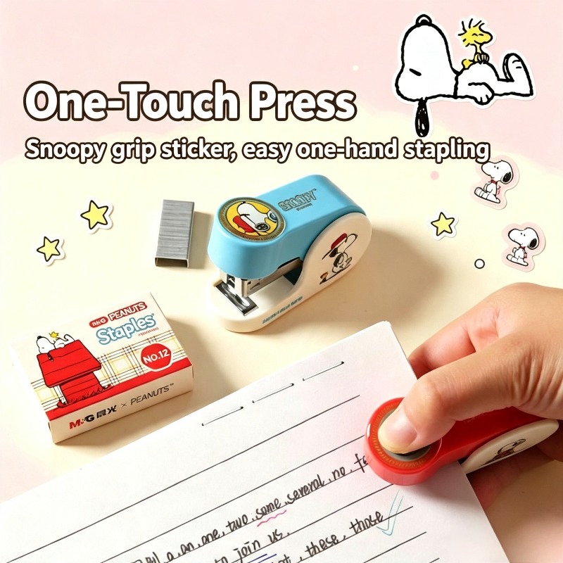 Snoopy Anime Figure Mini Stapl - огляд і ціна Office Supply Office Stationery Items