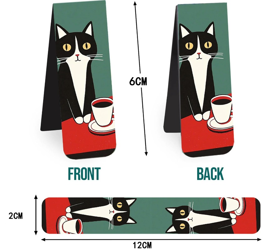 5PCS Simple And Fun Cat Magnet - огляд і ціна Office Supply Office Stationery Items