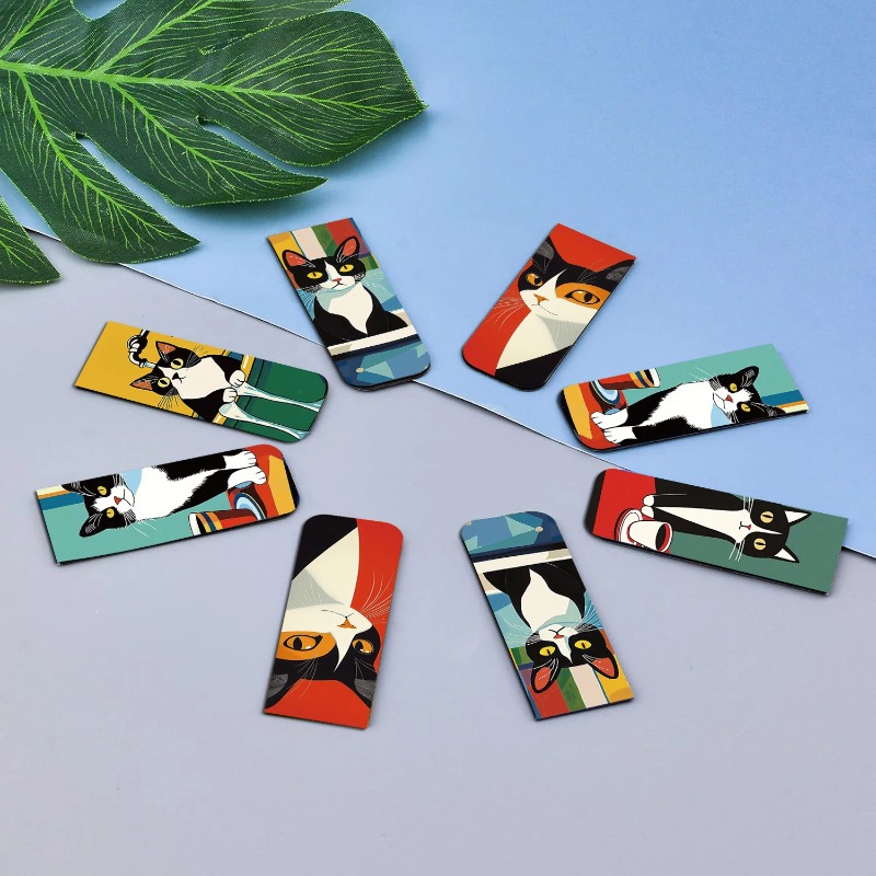 5PCS Simple And Fun Cat Magnet - огляд і ціна Office Supply Office Stationery Items