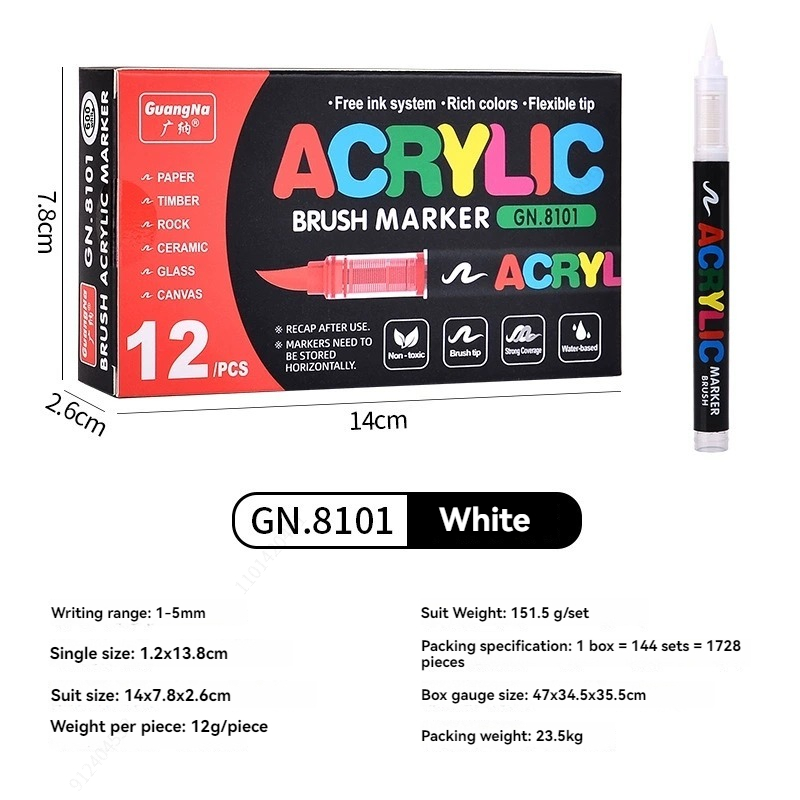 12 Pcs Black/White Premium Sof - огляд і ціна Whiteboard Marker Set