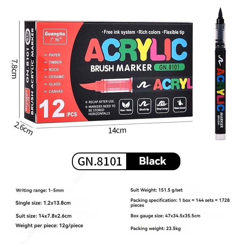 12 Pcs Black/White Premium Sof - огляд і ціна Whiteboard Marker Set