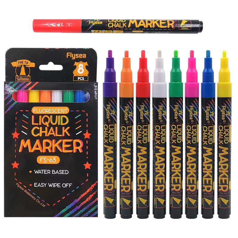 8 pcs Liquid Chalk Markers-Was - огляд і ціна Whiteboard Marker Set