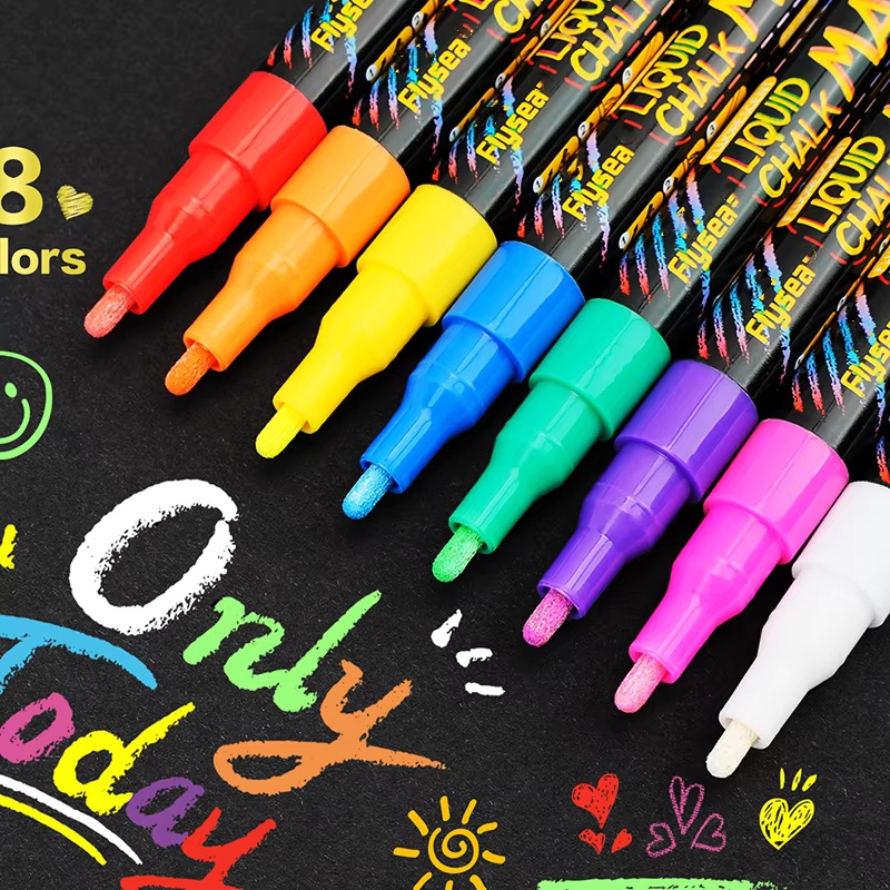 8 pcs Liquid Chalk Markers-Was - огляд і ціна Whiteboard Marker Set