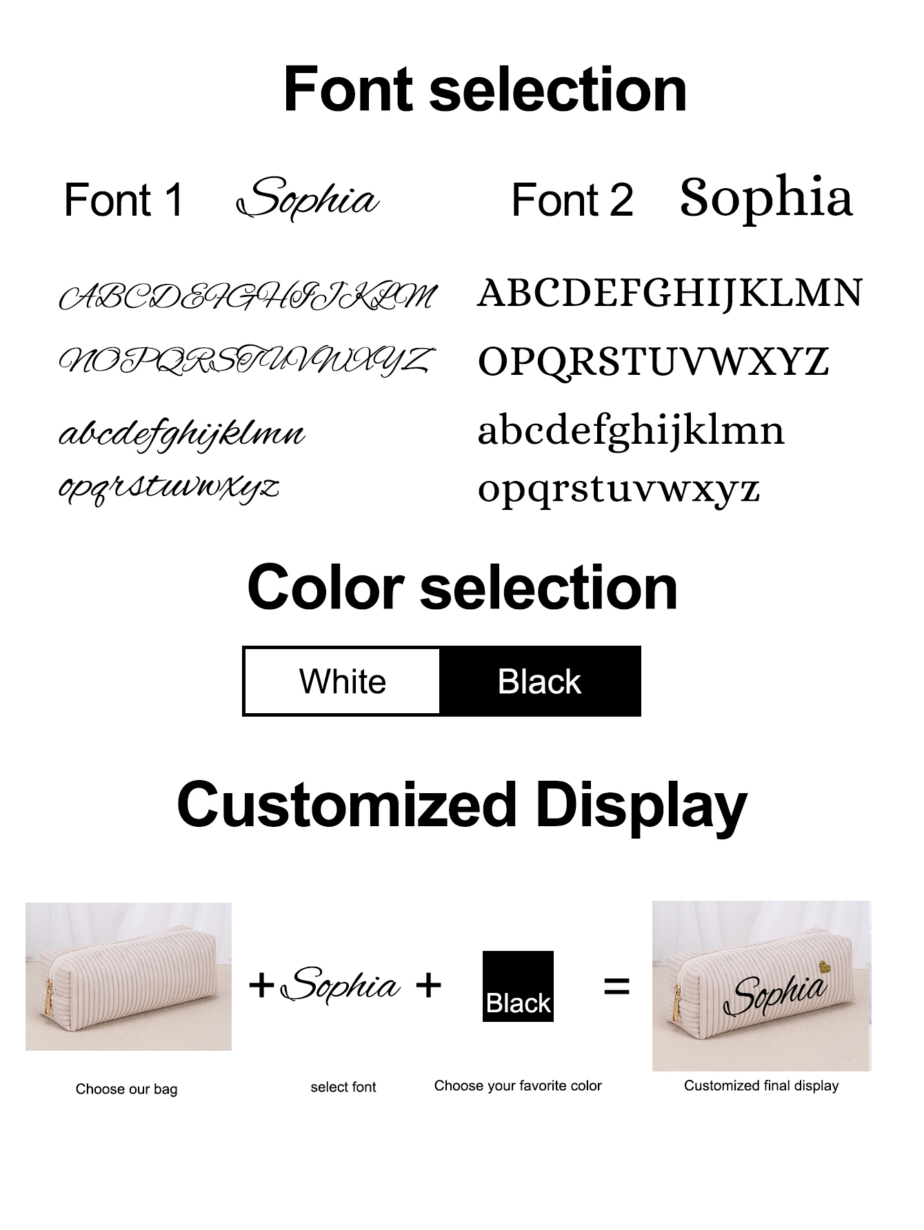 Custom Name Heat Transfer Cord - огляд і ціна Pencil Case Large