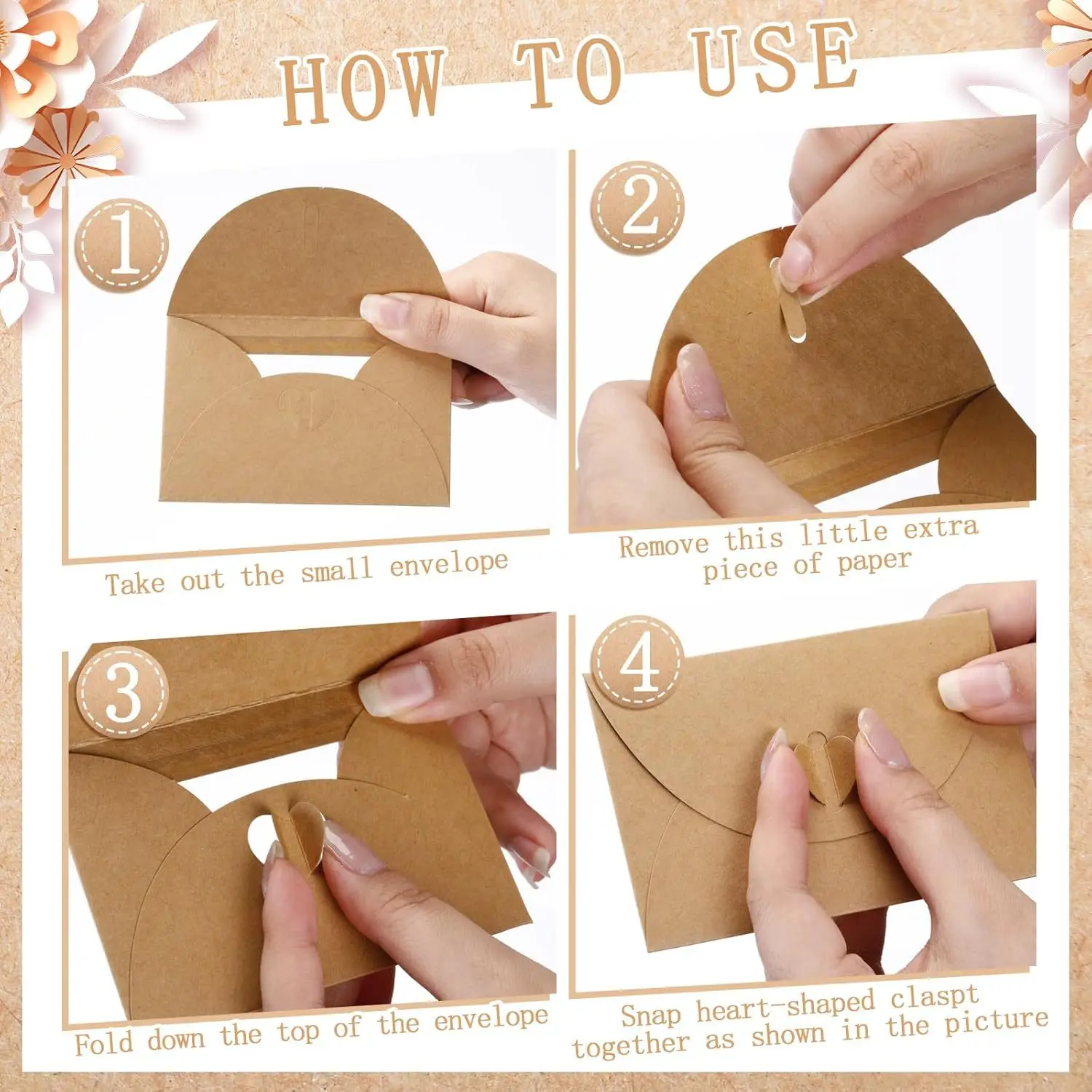 50pcs/lot 10.5X7cm Envelope Po - огляд і ціна Letter Envelope Kraft