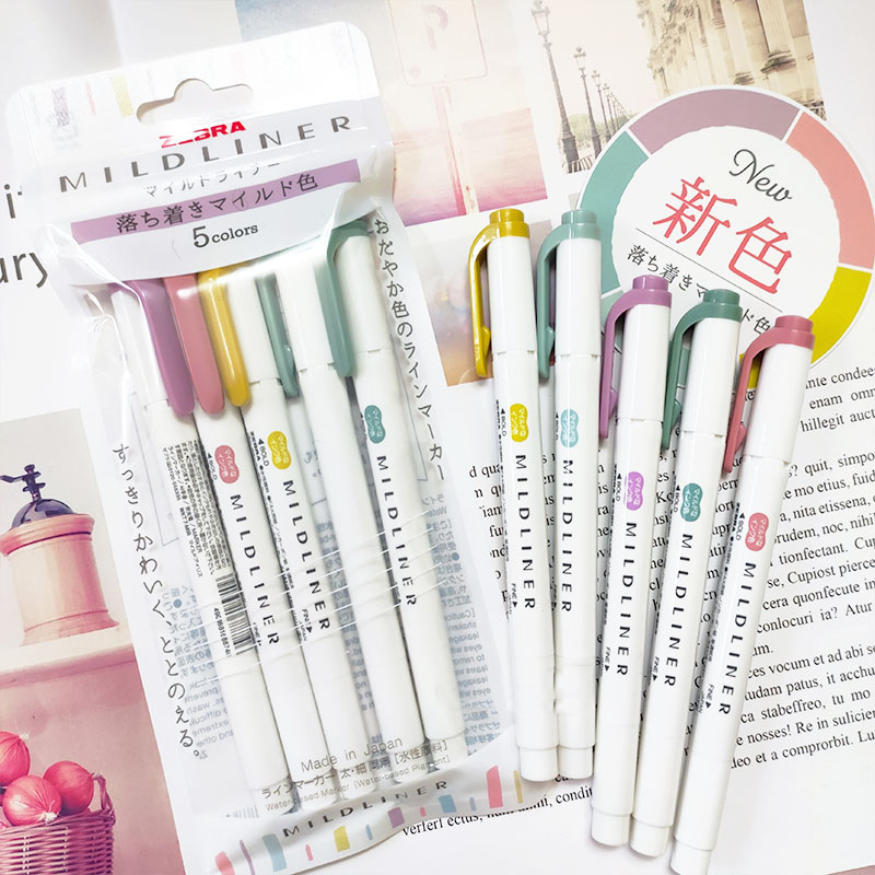 NEW zebra mildliner highlighte - огляд і ціна Highlighter Set Pastel