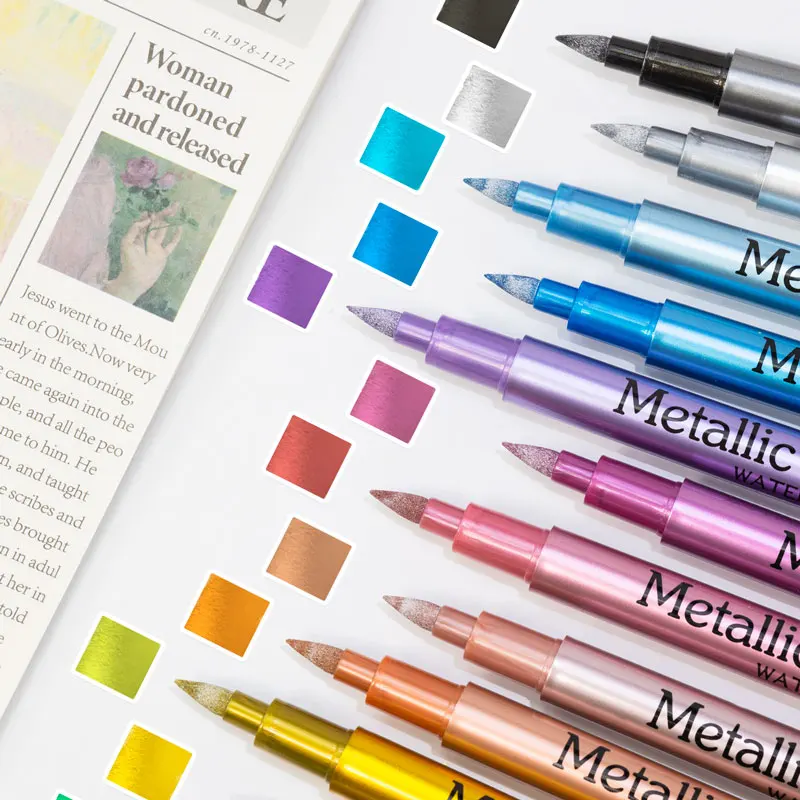 24 Colors Metallic Acrylic Pai - огляд і ціна Whiteboard Marker Set