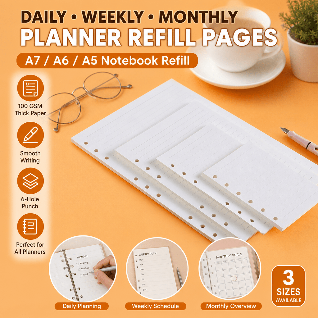 A5 A6 A7 Planner Refill Pages  - огляд і ціна Notebook Dotted A5