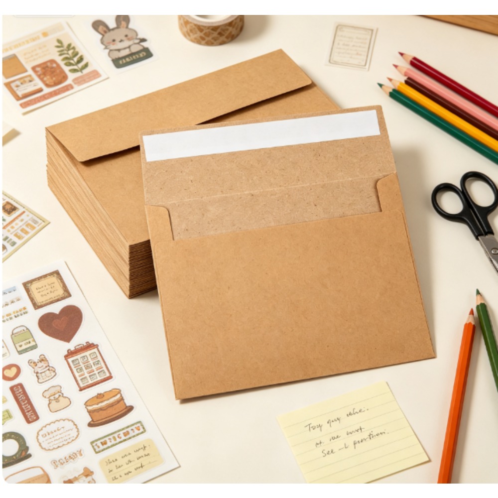 50-pack kraft paper envelopes  - огляд і ціна Letter Envelope Kraft