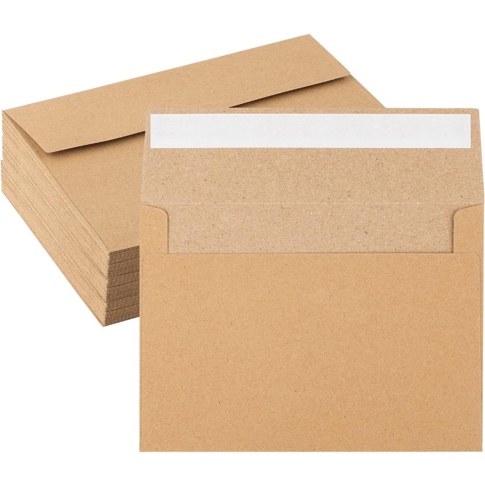 50-pack kraft paper envelopes  - огляд і ціна Letter Envelope Kraft