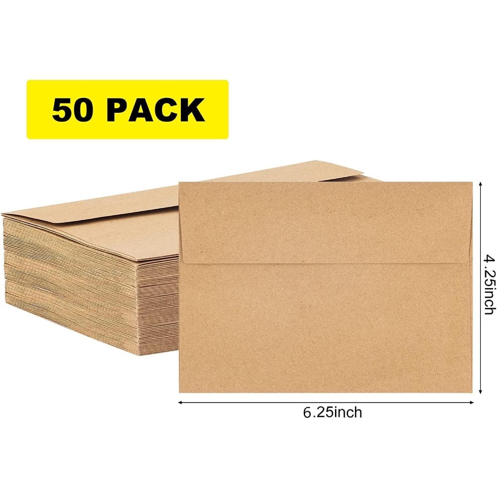 50-pack kraft paper envelopes  - огляд і ціна Letter Envelope Kraft