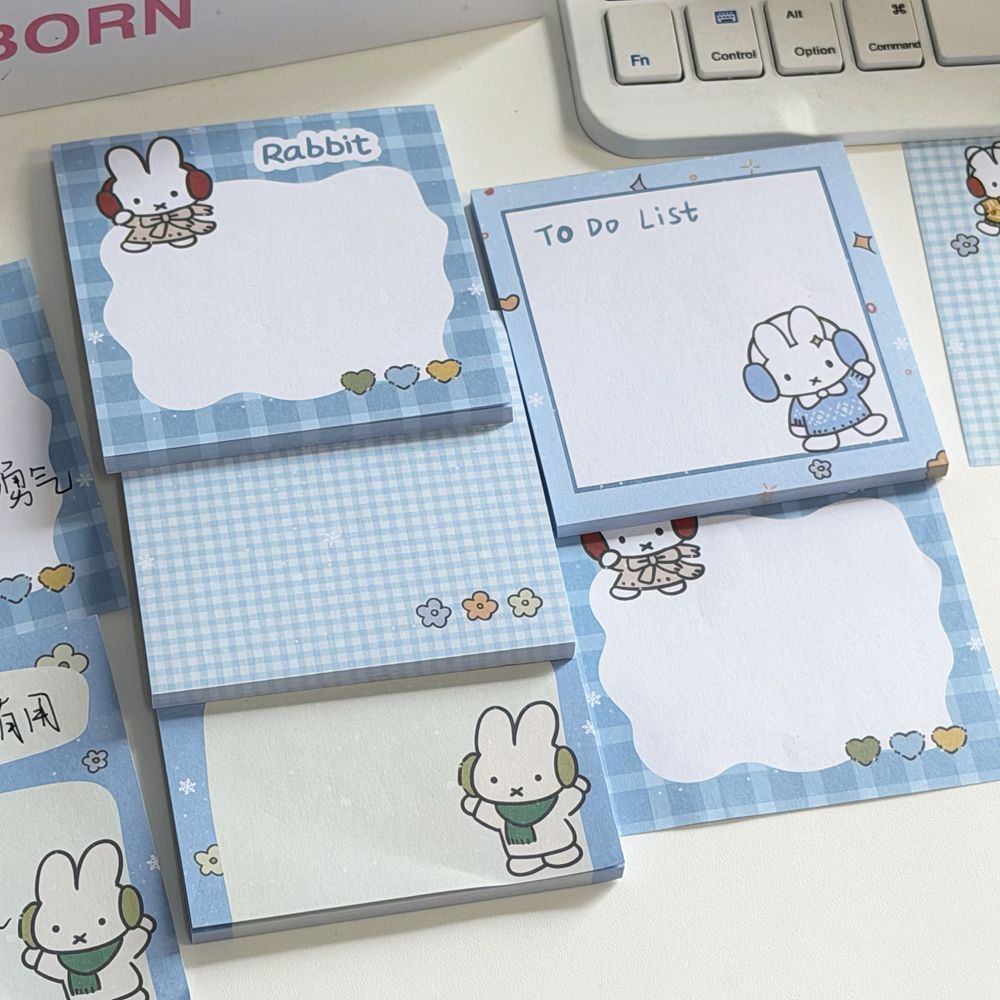 Kawaii Blue Grid Miffy Rabbit  - огляд і ціна Stationery Office Items List