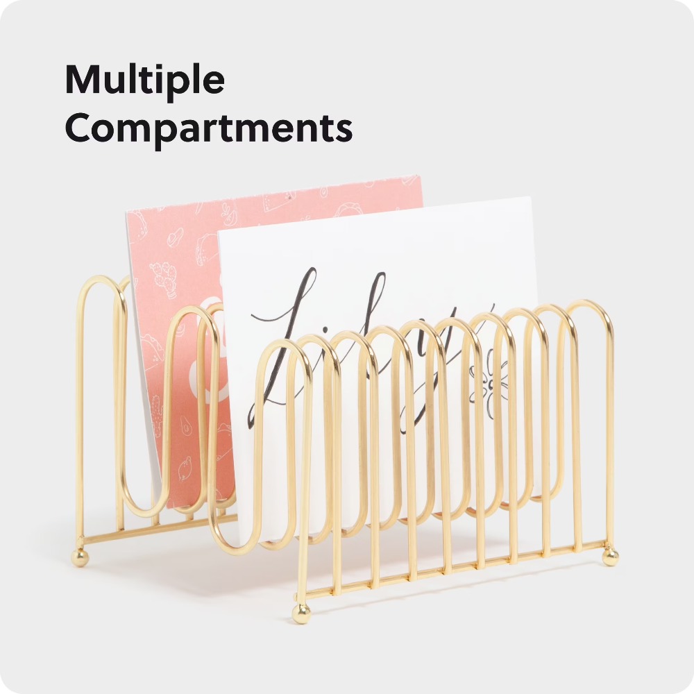 Bent Wire Desk Organizer Lette - огляд і ціна Is Stationery Office Supply