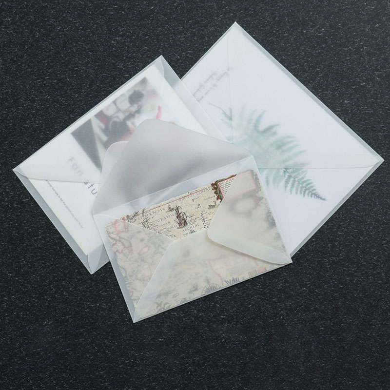50pcs Translucent Blank Envelo - огляд і ціна Letter Envelope Kraft