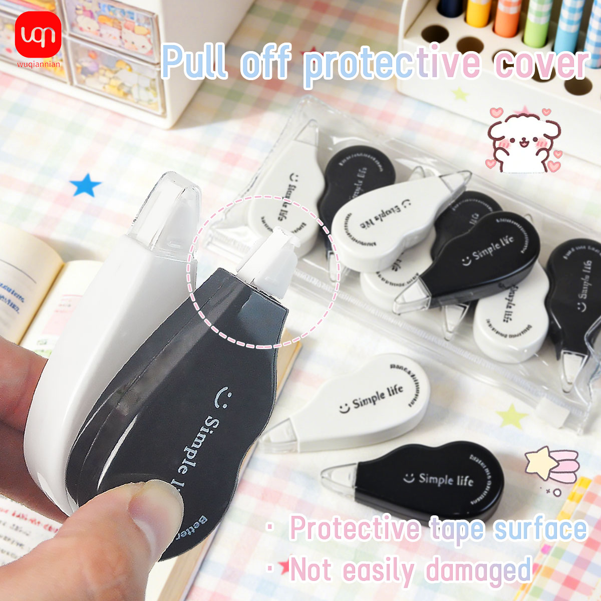 WQN - Black and White Mini Cor - огляд і ціна Office Supply Office Stationery Items