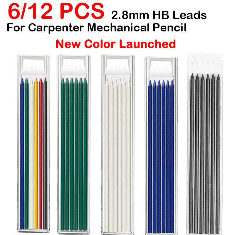 6/12 PCS For Woodworking Mecha - огляд і ціна Mechanical Pencil Lead