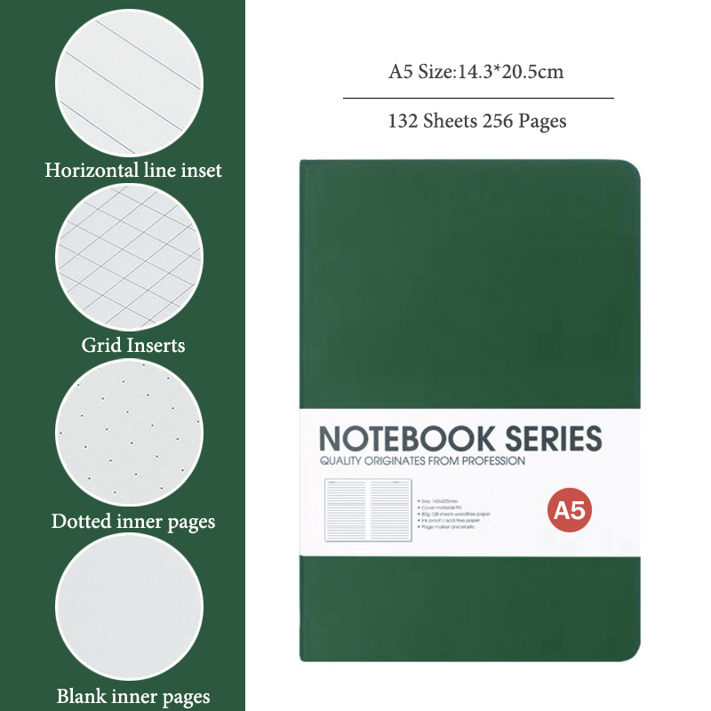 A5 Notebooks,4 Types Inner Pag - огляд і ціна Notebook Dotted A5