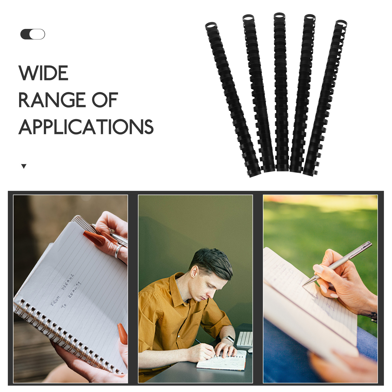 50Pcs Binding Combs 21 Rings P - огляд і ціна Binding Comb Plastic