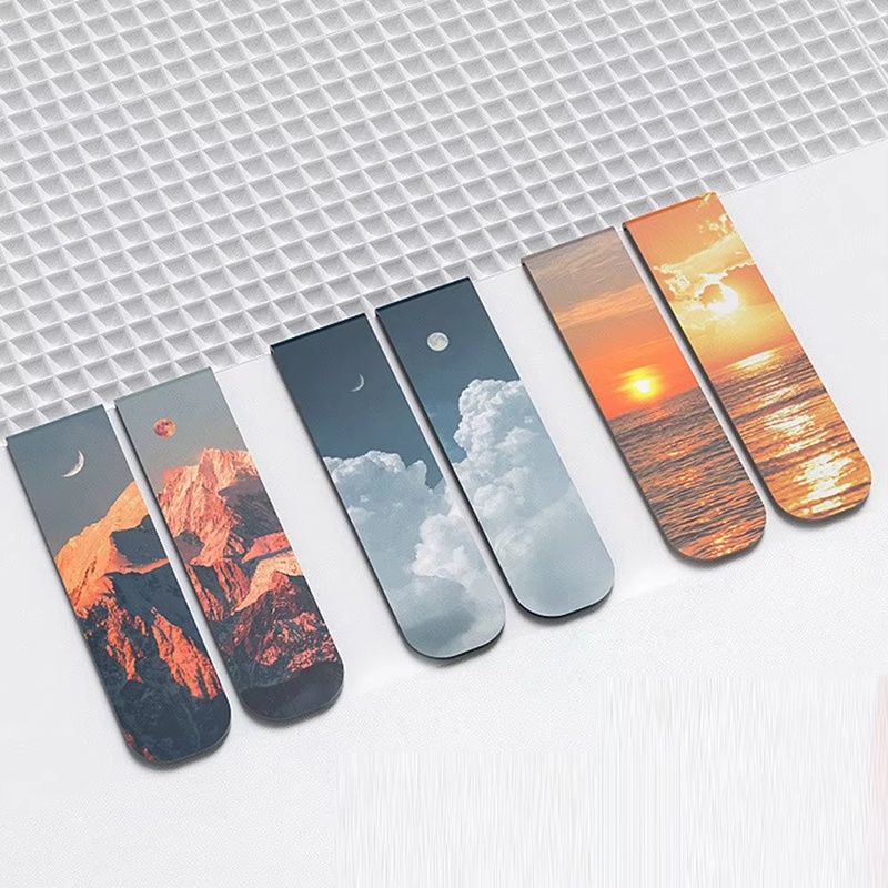 2Pcs/Set Bookmarks Beautiful N - огляд і ціна Paperclip Magnetic Set