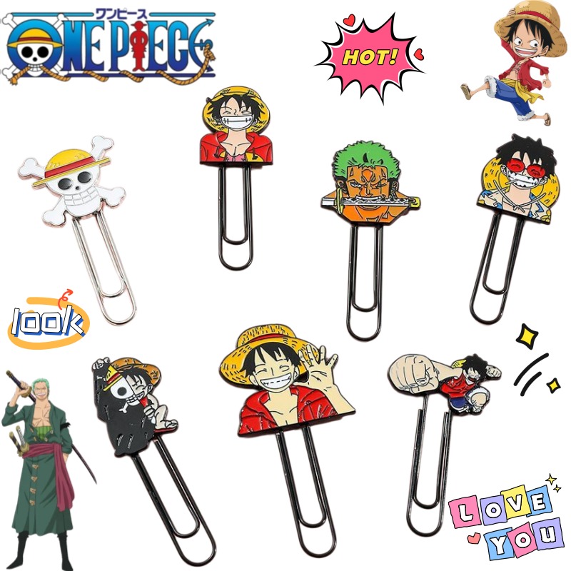 New One Piece Luffy Roronoa Zo - огляд і ціна Paperclip Magnetic Set
