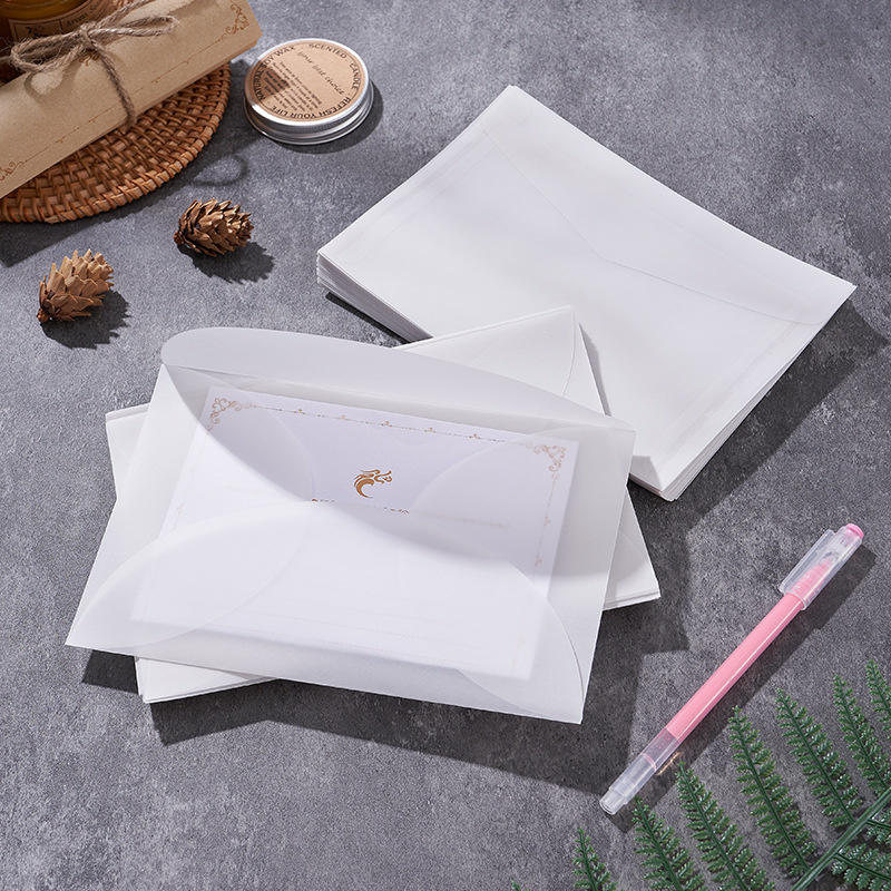 50pcs/lot Blank Translucent En - огляд і ціна Letter Envelope Kraft