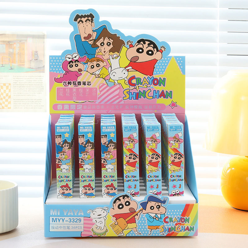 6Pcs Cartoon Crayon Shin-Chan  - огляд і ціна Is Stationery Office Supply