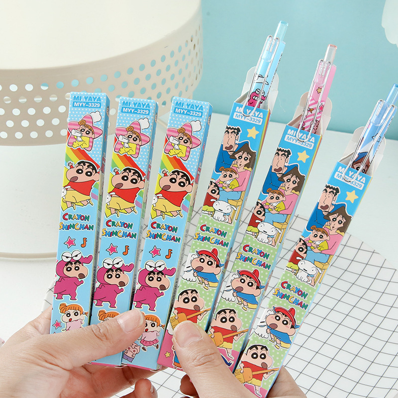 6Pcs Cartoon Crayon Shin-Chan  - огляд і ціна Is Stationery Office Supply