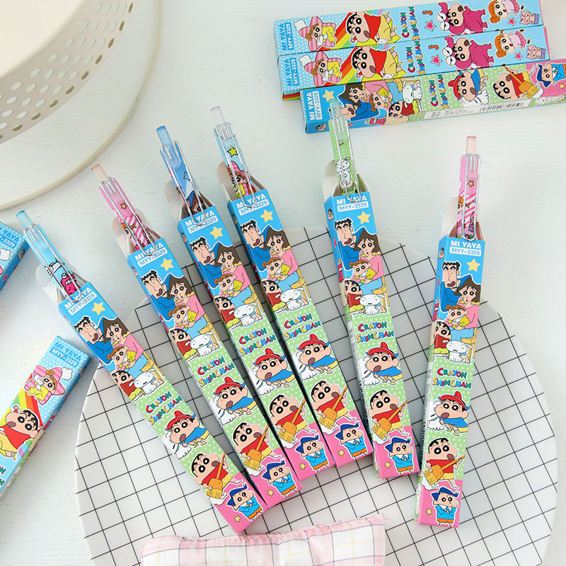6Pcs Cartoon Crayon Shin-Chan  - огляд і ціна Is Stationery Office Supply