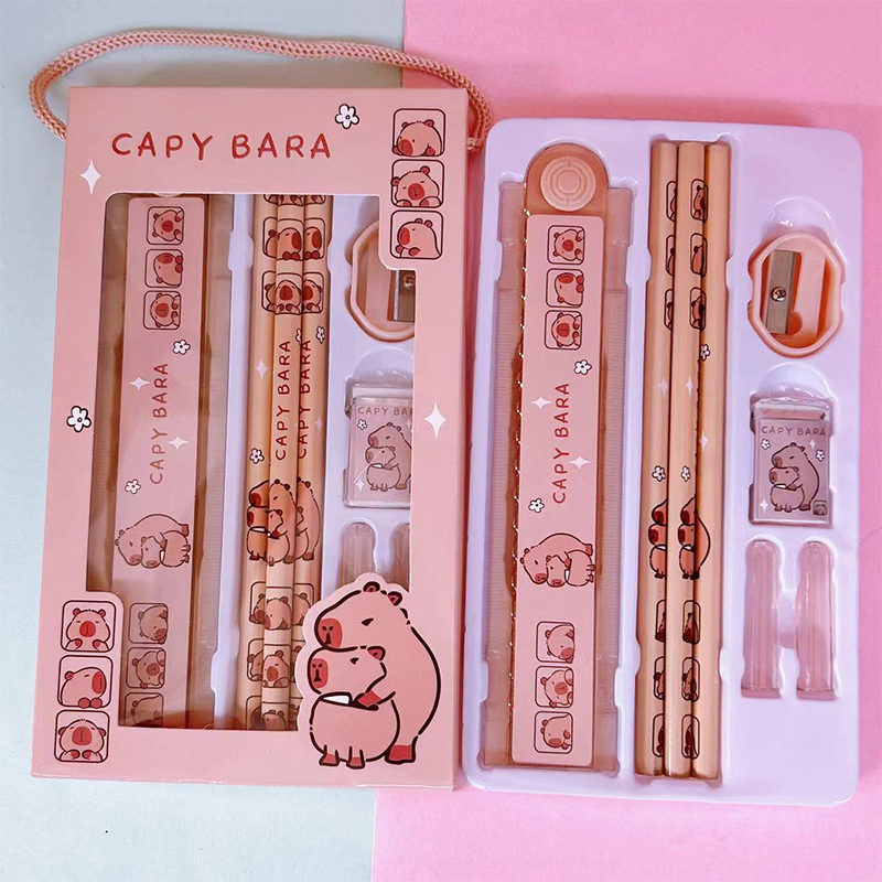 1Set Capybara Cartoon Pencil W - огляд і ціна Office Supply Office Stationery Items