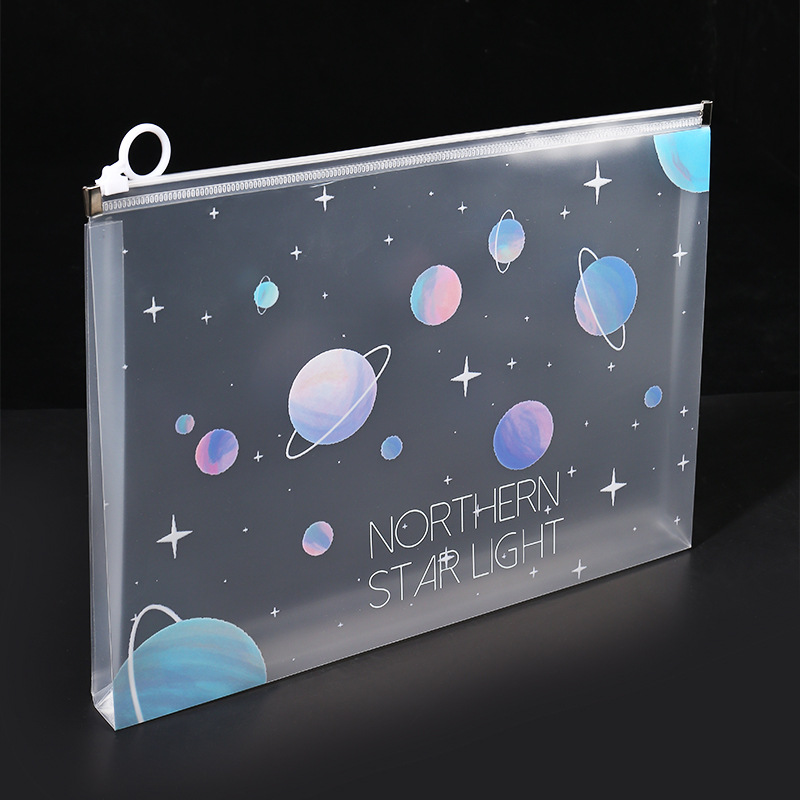 4/12pcs A4 Space Zipper Folder - огляд і ціна Is Stationery Office Supply