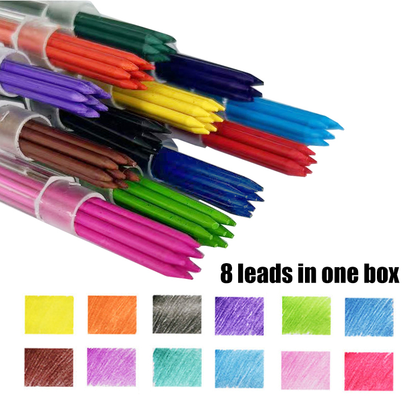 12 Colors 2.0mm HB Replaceable - огляд і ціна Mechanical Pencil Lead