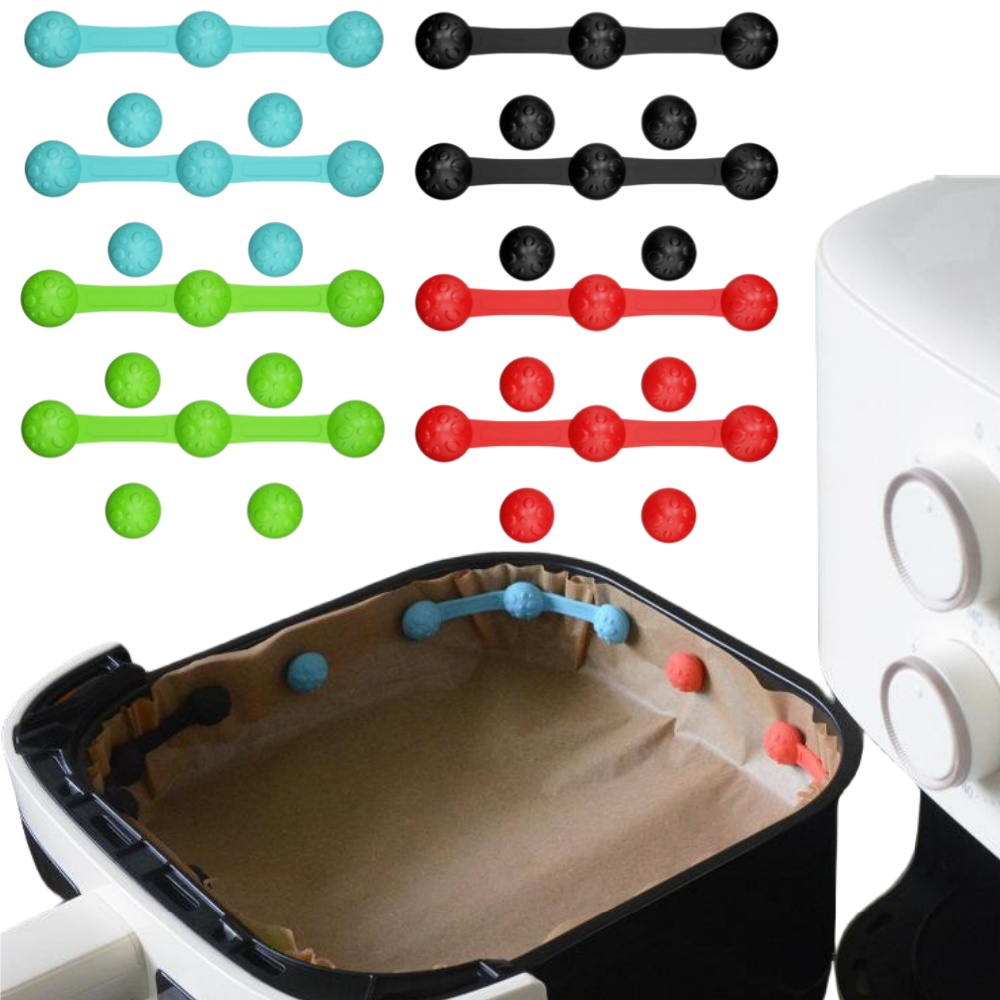 1/2sets Silicone Air Fryer Mag - огляд і ціна Paperclip Magnetic Set