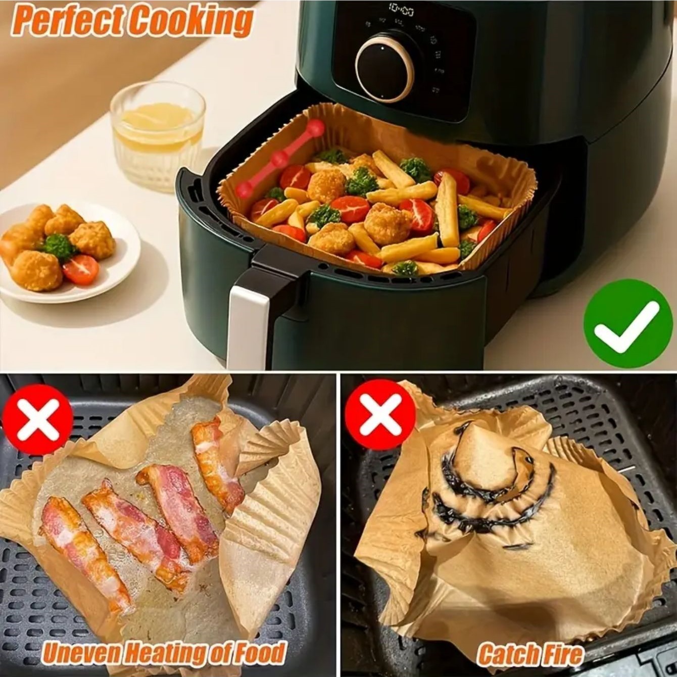 1/2sets Silicone Air Fryer Mag - огляд і ціна Paperclip Magnetic Set